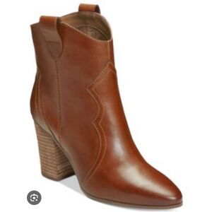 Aerosoles Lincoln Square Western Style Leather Boots Women’s Size 10 Brown